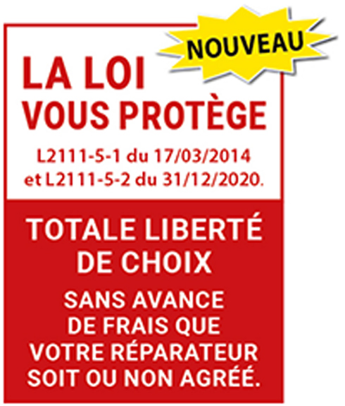 Direct Pare-brise Bas-Rhin, la loi vous protège, totale liberté de choix, sans avance de frais que votre réparateur soit ou non agréé.